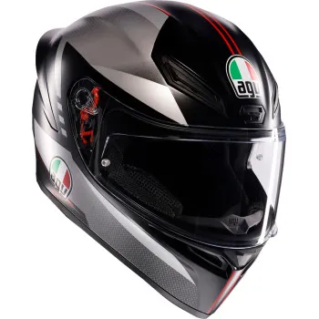 AGV Adult K1 S Lap Helmet Full Face | S L XL | Black Gray