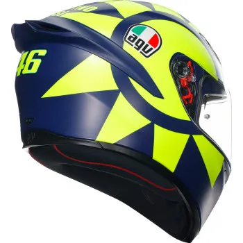 AGV Adult K1 S Soleluna 2018 Helmet Full Face | S L XL | Blue Yellow
