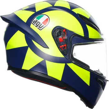 AGV Adult K1 S Soleluna 2018 Helmet Full Face | S L XL | Blue Yellow