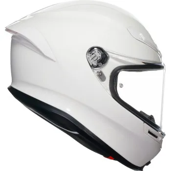 AGV Adult K6 S Carbon Fiber Solid Helmet Full Face | XS L XL 2XL | White Black Gray