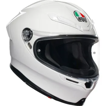 AGV Adult K6 S Carbon Fiber Solid Helmet Full Face | XS L XL 2XL | White Black Gray