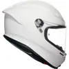 AGV Adult K6 S Carbon Fiber Solid Helmet Full Face | XS L XL 2XL | White Black Gray