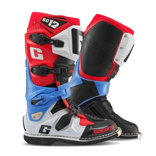 Gaerne SG-12 Boots '25 Adult 8 9 10 11 12 13 Teal White Purple Black Yellow Red Blue Gray Orange 58