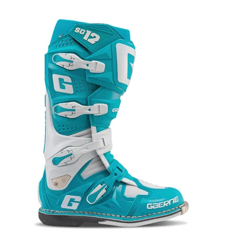 Gaerne SG-12 Boots '25 Adult 8 9 10 11 12 13 Teal White Purple Black Yellow Red Blue Gray Orange 12