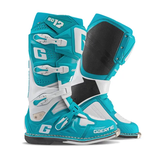 Gaerne SG-12 Boots '25 Adult 8 9 10 11 12 13 Teal White Purple Black Yellow Red Blue Gray Orange 40