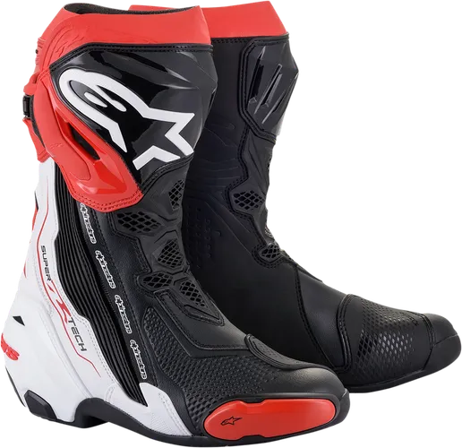 Alpinestars Supertech R Boots Adult 10.5 11.5 12 12.5 6 6.5 7.5 8 9 9.5 Black Red White Gray 17