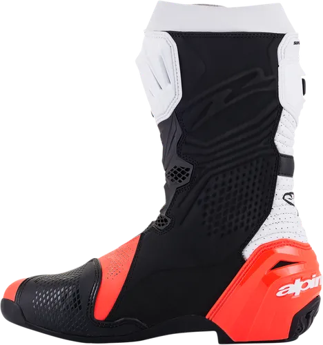 Alpinestars Supertech R Vented Boots Adult 10.5 11.5 12 12.5 4 5 6 6.5 7.5 8 9 9.5 Black White Gray Blue Fluorescent Yellow Red Orange Fluorescent Red 11