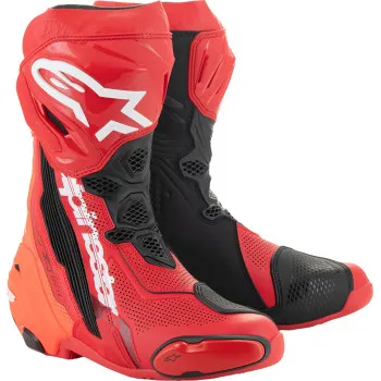 Alpinestars Supertech R Vented Boots Adult 10.5 11.5 12 12.5 4 5 6 6.5 7.5 8 9 9.5 Black White Gray Blue Fluorescent Yellow Red Orange Fluorescent Red 19