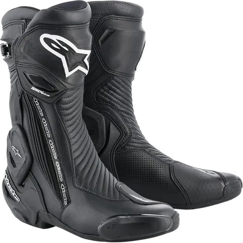 Alpinestars SMX Plus Boots Adult 10.5 11.5 12 12.5 3.5 5 6 6.5 7.5 8 9 9.5 Black White Red 30