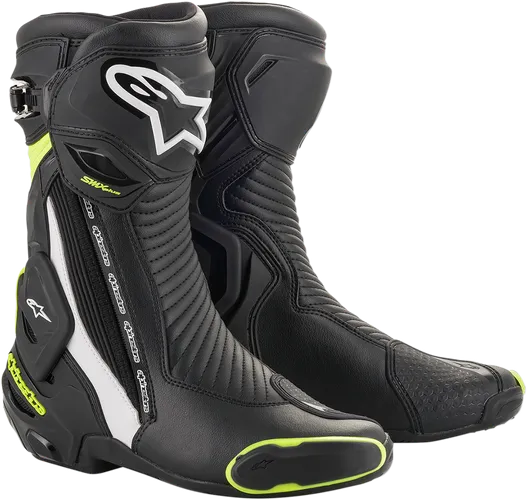 Alpinestars SMX Plus Boots Adult 10.5 11.5 12 12.5 3.5 5 6 6.5 7.5 8 9 9.5 Black White Red 22