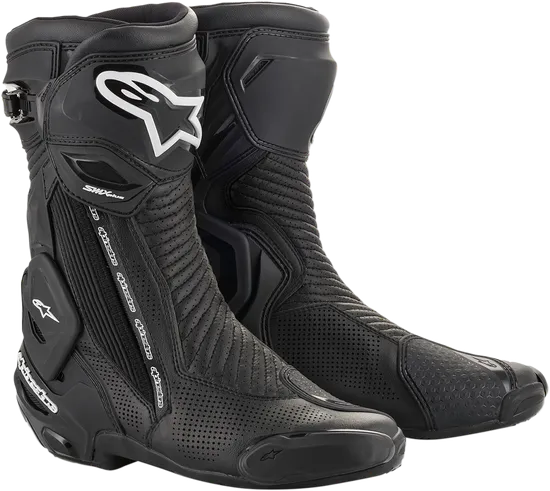 Alpinestars SMX Plus Vented Boots Adult 10.5 11.5 12 12.5 3.5 5 6 6.5 7.5 8 9 9.5 Black White Red Yellow 44