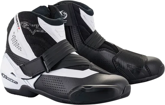 Alpinestars SMX1-R V2 Vented Boots Adult 10.5 11.5 12 12.5 13.5 14 5 6 6.5 7.5 8 9 9.5 Black White Red 56