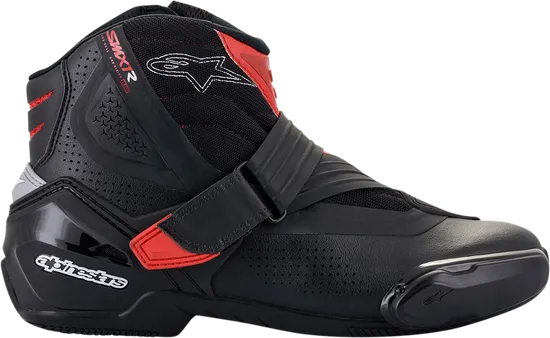 Alpinestars SMX1-R V2 Vented Boots Adult 10.5 11.5 12 12.5 13.5 14 5 6 6.5 7.5 8 9 9.5 Black White Red 38