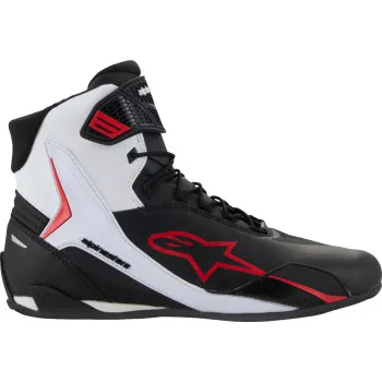 Alpinestars Faster 4 Shoes Adult 10 10.5 11 11.5 12 12.5 13 13.5 14 7 7.5 8 8.5 9 9.5 Black White Gray Red 4