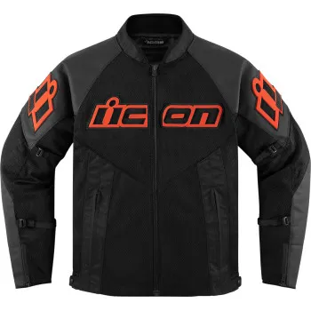 Icon Adult Men Mesh AF Leather Jacket S M L XL 2XL White Black Red