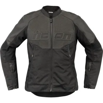 Icon Adult Women Womens Overlord3 CE Leather Jacket XS S M L XL 2XL Black