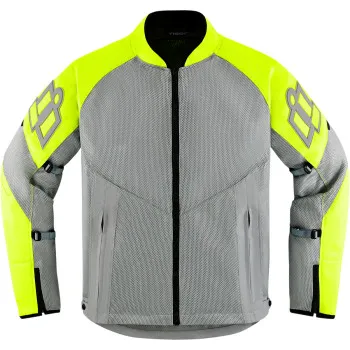 Icon Adult Men Mesh AF Jacket S M L XL 2XL 3XL Gray Hi Viz Black White