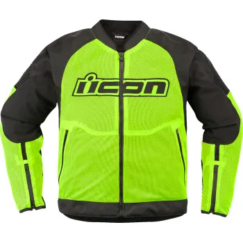 Icon Adult Men Overlord3 Mesh CE Jacket S M L XL 2XL 3XL Black Yellow White Red