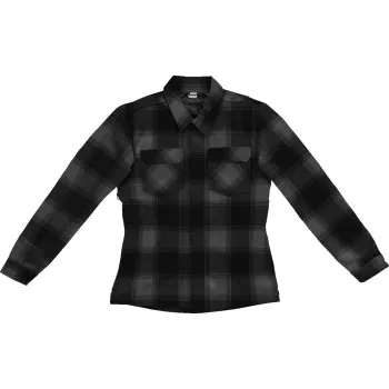 Icon Adult Women Fallblock CX Flannel Jacket XS S M L XL 2XL 3XL Black Gray