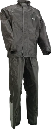Z1R Adult Men 2-Piece Rainsuit S M L XL 2XL 3XL 4XL Black Orange Hi Viz 33