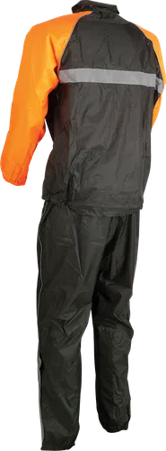 Z1R Adult Men 2-Piece Rainsuit S M L XL 2XL 3XL 4XL Black Orange Hi Viz 14