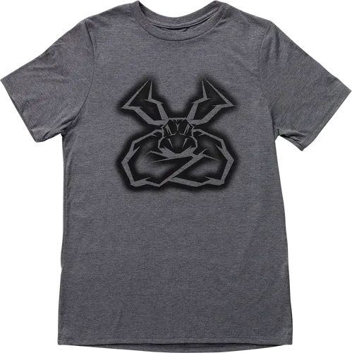 Moose Racing Youth Men Agroid Shadow T-Shirt S M Gray 2