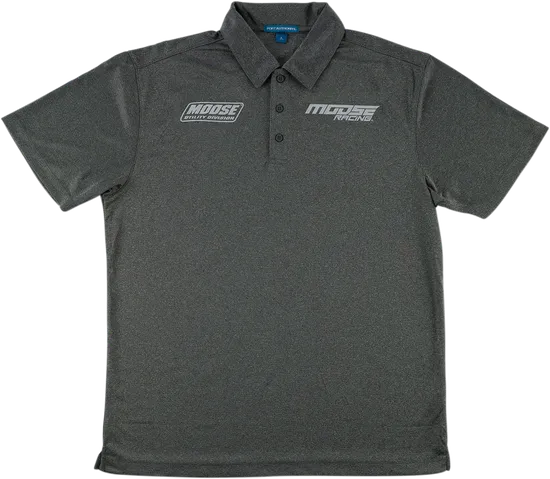 Moose Racing Adult Men Corporate Polo Shirt M L XL 2XL Charcoal 4
