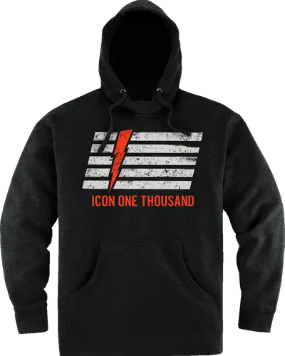 Icon Adult Men Intercept 93 Hoodie M L XL 2XL Black 3