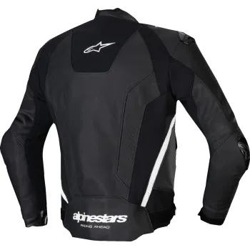 Alpinestars Adult Men Missile v3 Leather Jacket 38 40 42 44 46 48 50 Black White Red 18