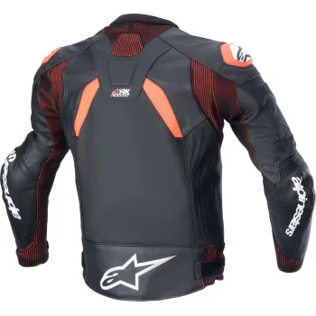 Alpinestars Adult Men GP Plus R v4 Rideknit Leather Jacket 38 40 42 44 46 48 50 Black Orange White 10