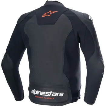 Alpinestars Adult Men Faster v3 Airflow Leather Jacket 38 40 42 44 46 48 50 52 54 Black Red White Fluorescent Yellow 4