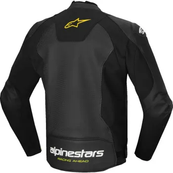 Alpinestars Adult Men Faster v3 Airflow Leather Jacket 38 40 42 44 46 48 50 52 54 Black Red White Fluorescent Yellow 24