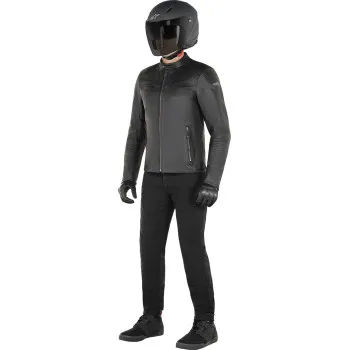 Alpinestars Adult Men Blacktrack Leather Jacket S M L XL 2XL 3XL 4XL Black 14