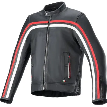 Alpinestars Adult Men Dyno Leather Jacket S M L XL 2XL 3XL 4XL Black Red White 11