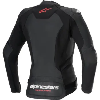 Alpinestars Adult Women Stella Faster v3 Leather Jacket 2 4 6 8 10 12 14 Black White Pink 4