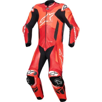 Alpinestars Adult Men GP Plus v4 Sprint 1pc Leather Suit 38 40 42 44 46 48 50 52 Black White Red 15