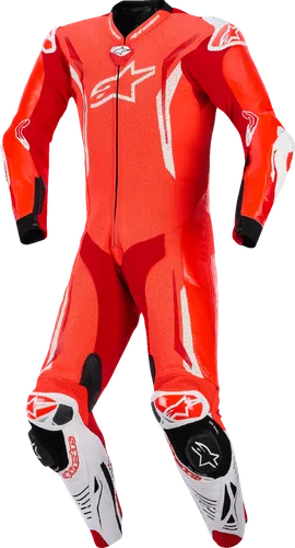 Alpinestars Adult Men GP Tech v5 1pc Leather Suit 38 40 42 44 46 48 Black White Red Yellow 5