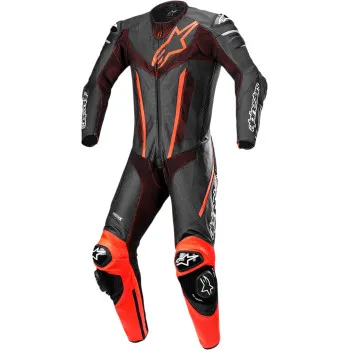 Alpinestars Adult Men Fusion 1pc Suit 36 38 40 42 44 46 48 Black White Red 23