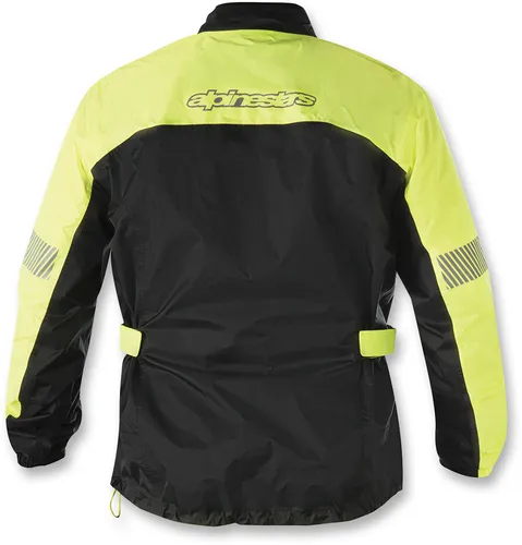Alpinestars Adult Men Hurricane Rain Jacket S M L 3XL Black Fluorescent Yellow Gray 10