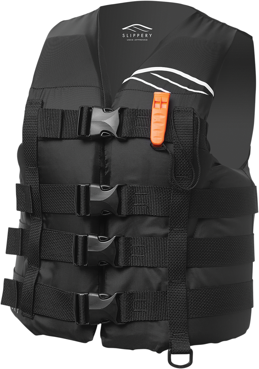 Slippery Hydro Nylon Vest Black Adult 4XL