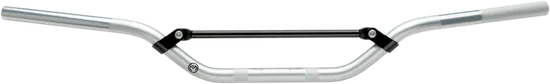Moose Silver Aluminum YZ Bend Handlebar 7/8in
