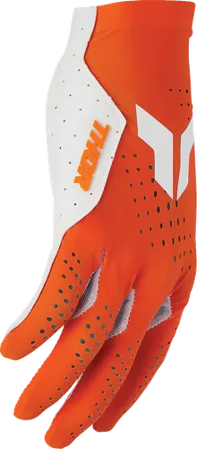 Thor Sportmode Vented Gloves Adult XS S M L XL 2XL White Orange 14