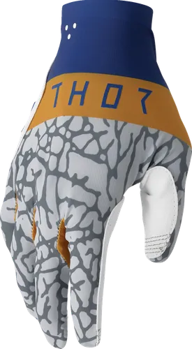 Thor Sportmode Bravo Gloves Adult XS S M L XL 2XL Blue Gray White 3