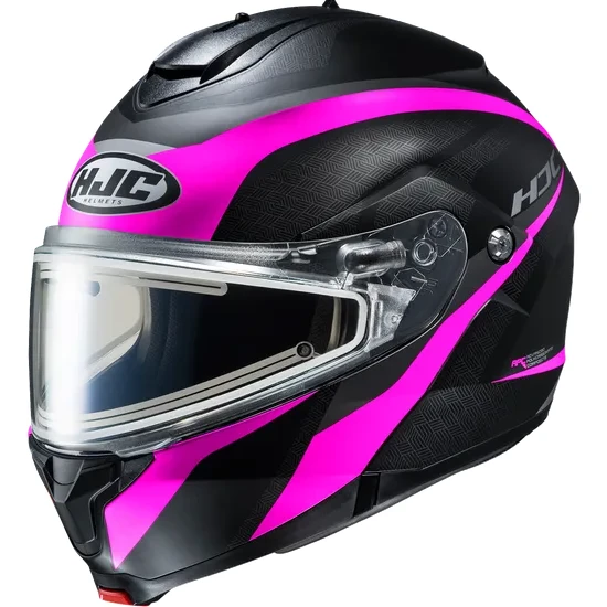 HJC Adult C91 Taly Modular Snow Electric Helmet Modular Snow | XS S M L XL 2XL 3XL 4XL 5XL | Black Gray Blue Pink Red Orange Yellow 31
