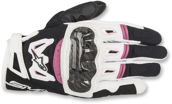 Alpinestars Stella SMX-2 Air Carbon V2 Gloves Adult XS S M L Black Pink White 14