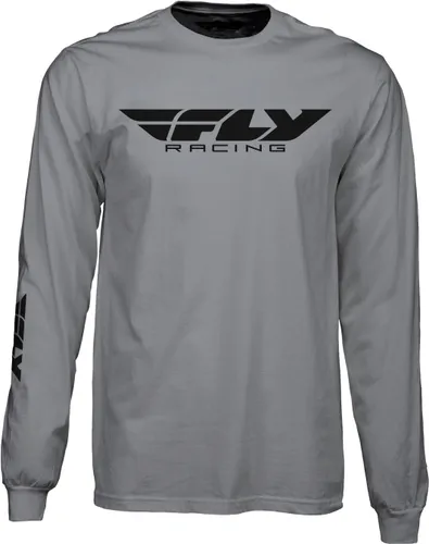 Fly Racing Adult Men Corporate Long Sleeve Tee S M L XL 2XL Gray Black Red 4