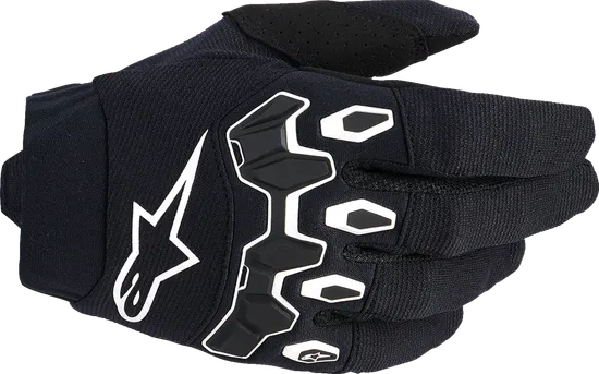 Alpinestars Youth Full Bore V2 Gloves Youth 3XS 2XS XS S M L Purple Fluorescent Yellow Black Yellow 17