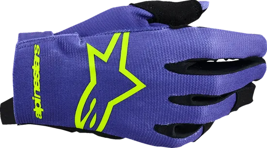 Alpinestars Youth Radar Gloves Women Youth 3XS 2XS XS S M L Black Gray Blue Red Yellow Purple Fluorescent Yellow White Camo 17