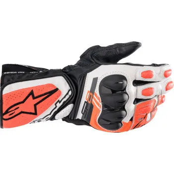 Alpinestars SP-8 V3 Gloves Adult S M L XL 2XL 3XL Black White Red Fluorescent Red 9