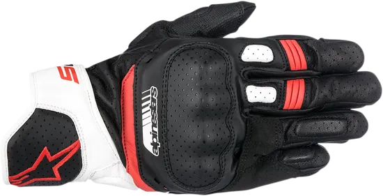 Alpinestars SP-5 Leather Gloves Adult S M L XL 2XL 3XL Black White Red Yellow 17